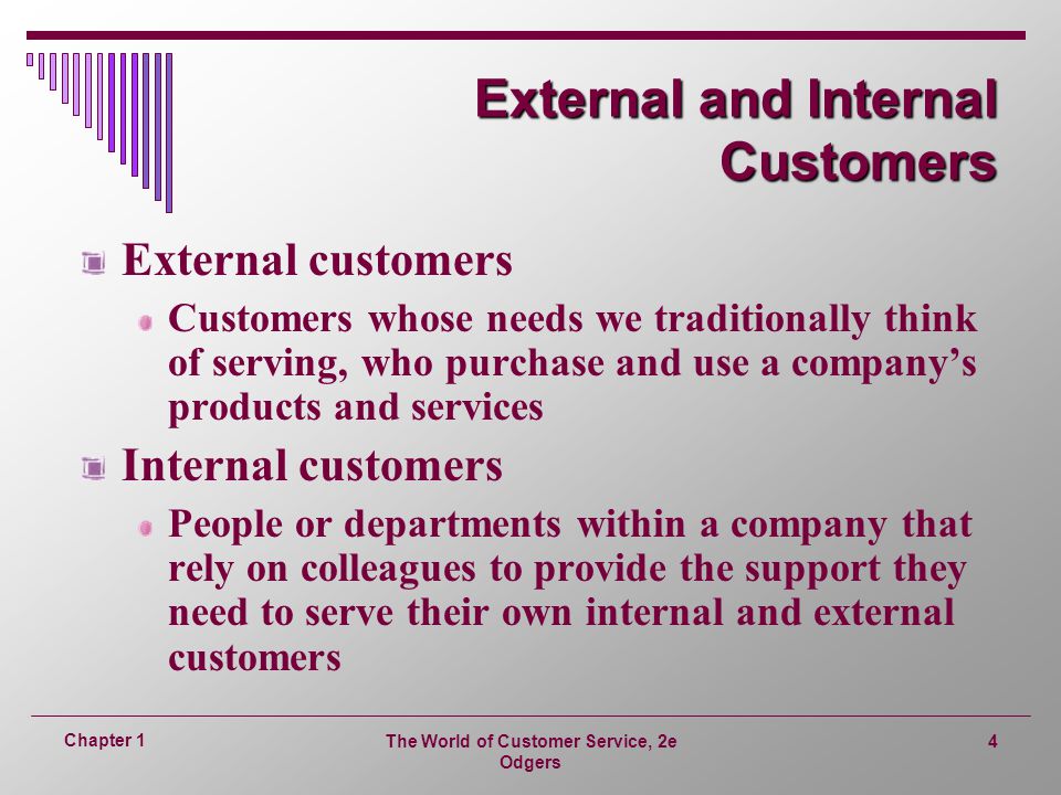 Internal or external customers
